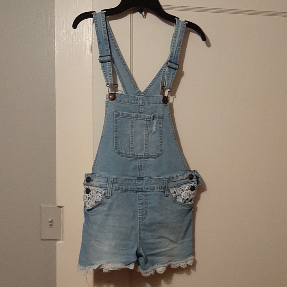 Girls denim overalls